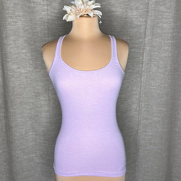 PINK Victoria's Secret Tops - Victoria’s Secret PINK Lavender Ribbed Tank szS